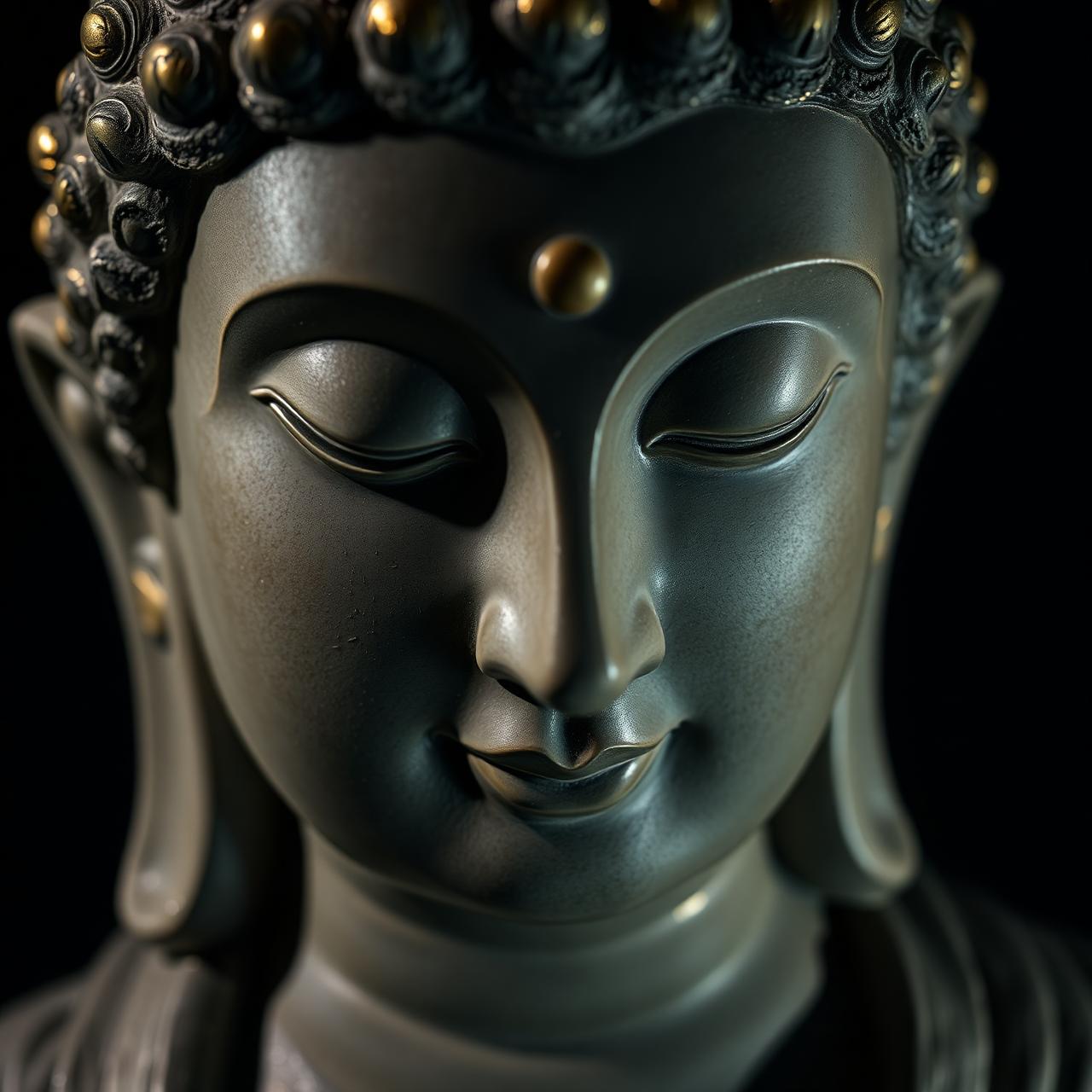 Serene Buddha statue